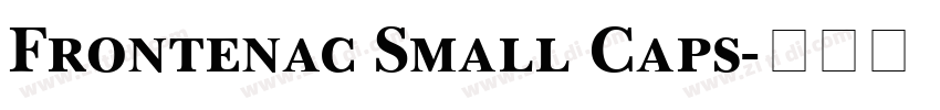 Frontenac Small Caps字体转换